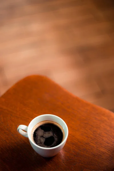 Café Preto Manhã Cafeteira — Fotografia de Stock