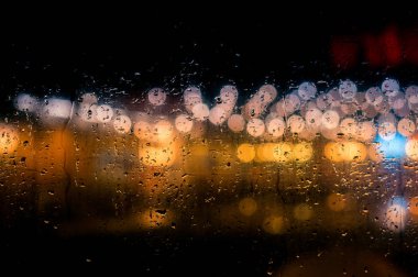 güzel kentsel ışık bokeh, tembel Pazar