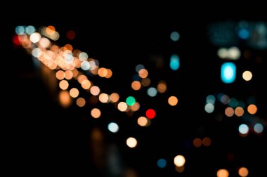 güzel kentsel ışık bokeh, tembel Pazar