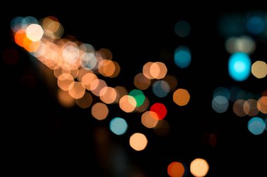 güzel kentsel ışık bokeh, tembel Pazar