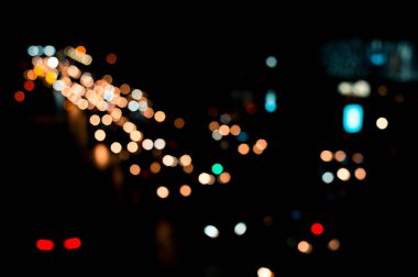 güzel kentsel ışık bokeh, tembel Pazar