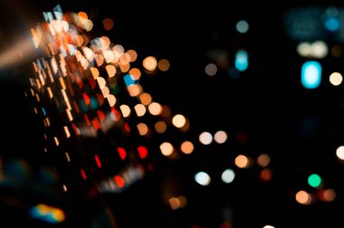 güzel kentsel ışık bokeh, tembel Pazar