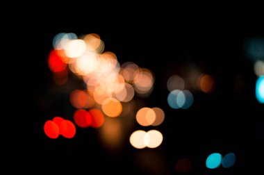 güzel kentsel ışık bokeh, tembel Pazar