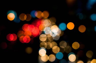 güzel kentsel ışık bokeh, tembel Pazar