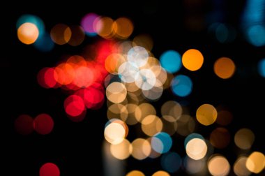 güzel kentsel ışık bokeh, tembel Pazar