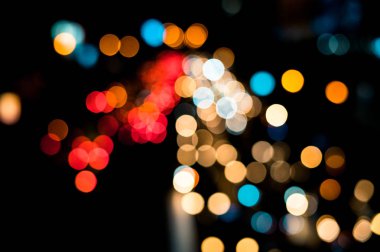 güzel kentsel ışık bokeh, tembel Pazar