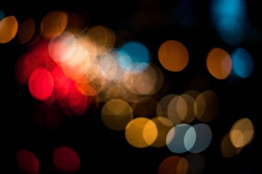 güzel kentsel ışık bokeh, tembel Pazar