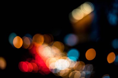 güzel kentsel ışık bokeh, tembel Pazar