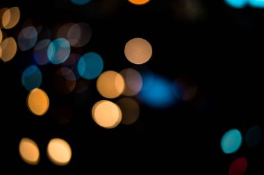 güzel kentsel ışık bokeh, tembel Pazar