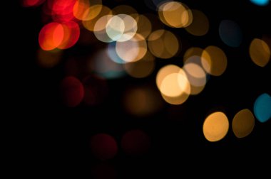 güzel kentsel ışık bokeh, tembel Pazar