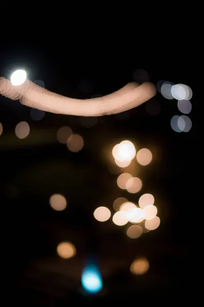 Mooie Stedelijke Lichte Bokeh Luie Zondag — Stockfoto