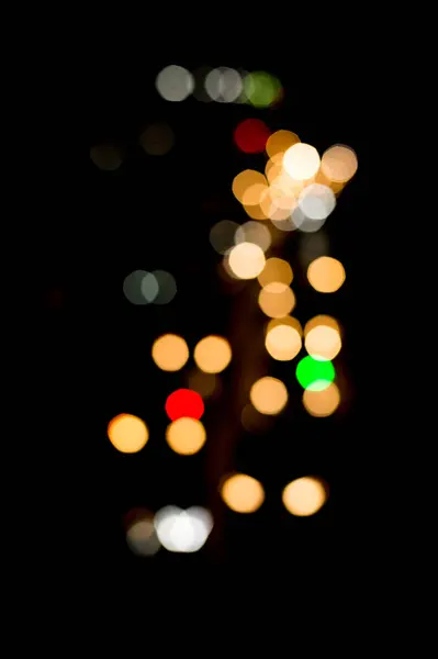 Mooie Stedelijke Lichte Bokeh Luie Zondag — Stockfoto