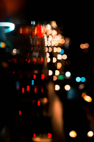 Mooie Stedelijke Lichte Bokeh Luie Zondag — Stockfoto