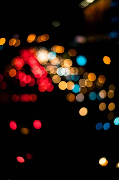 Mooie Stedelijke Lichte Bokeh Luie Zondag — Stockfoto