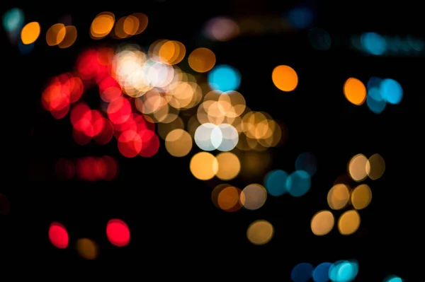 Mooie Stedelijke Lichte Bokeh Luie Zondag — Stockfoto