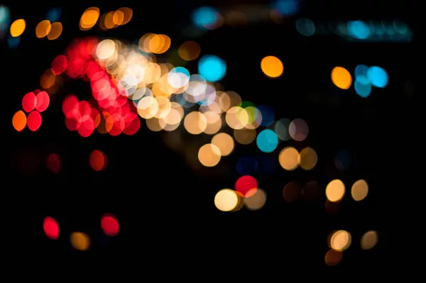 Mooie Stedelijke Lichte Bokeh Luie Zondag — Stockfoto