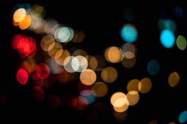 güzel kentsel ışık bokeh, tembel Pazar