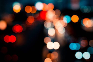 güzel kentsel ışık bokeh, tembel Pazar