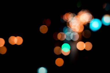 güzel kentsel ışık bokeh, tembel Pazar