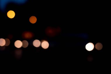 güzel kentsel ışık bokeh, tembel Pazar