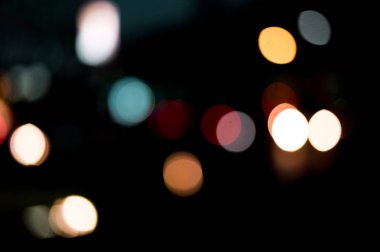 güzel kentsel ışık bokeh, tembel Pazar