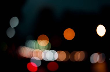 güzel kentsel ışık bokeh, tembel Pazar