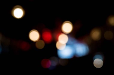 güzel kentsel ışık bokeh, tembel Pazar