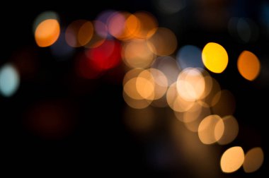 güzel kentsel ışık bokeh, tembel Pazar