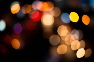 güzel kentsel ışık bokeh, tembel Pazar