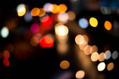 güzel kentsel ışık bokeh, tembel Pazar