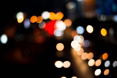 güzel kentsel ışık bokeh, tembel Pazar