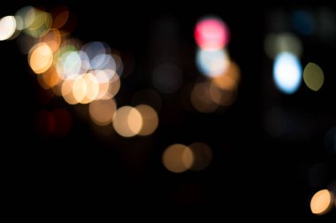 güzel kentsel ışık bokeh, tembel Pazar