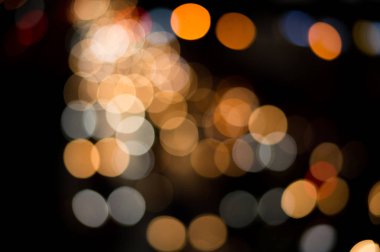 güzel kentsel ışık bokeh, tembel Pazar