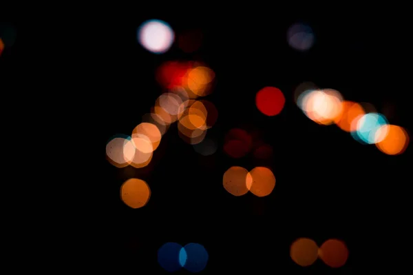 Mooie Stedelijke Lichte Bokeh Luie Zondag — Stockfoto