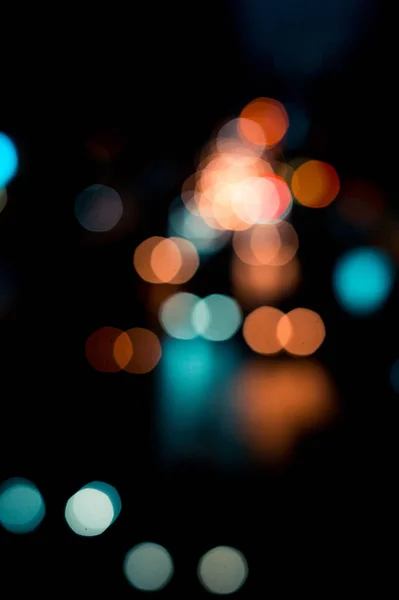 Mooie Stedelijke Lichte Bokeh Luie Zondag — Stockfoto