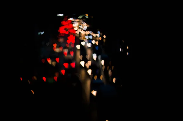 Güzel Kentsel Işık Bokeh Tembel Pazar — Stok fotoğraf