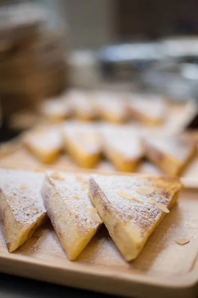 Вкусный Домашний Завтрак Французский Тост Сделать Меня Счастливым День — стоковое фото