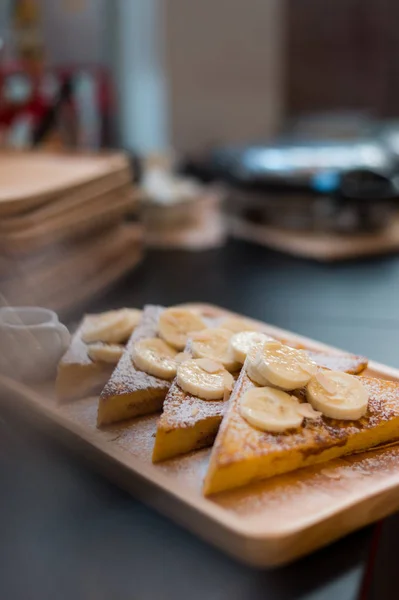 Delicious Homemade Breakfast French Toast Make Happy Day — Stock Photo, Image