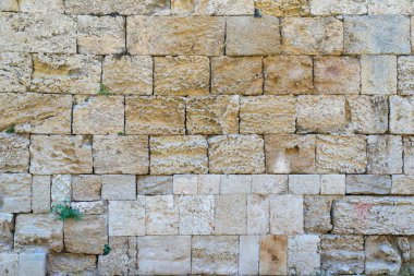 arka plan ve doku parçası closeup antik kale eski taş duvar