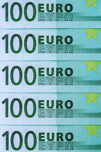 Absztrakt Bankjegy Töredéke Száz Euró Pénzügyi Háttér Vagy Háttérkép — Stock Fotó