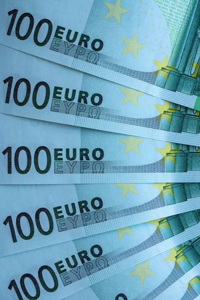Fragmento Billete Abstracto Cien Euros Para Fondo Financiero Para Fondo —  Fotos de Stock