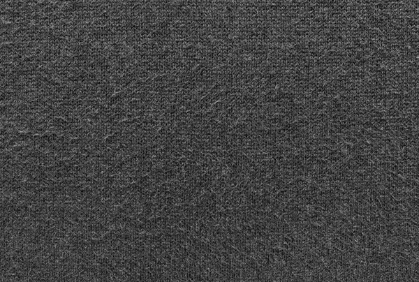 Abstract Textured Background Knitted Fabric Black Color — Stock Photo, Image