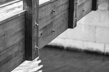 Soyut parçası closeup bir ahşap kiriş veya çubuk