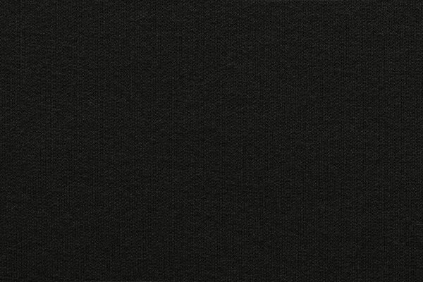 пустой и чистый фон или обои с абстрактной трикотажной текстурой из ткани или текстильного материала крупным планом черного цвета
