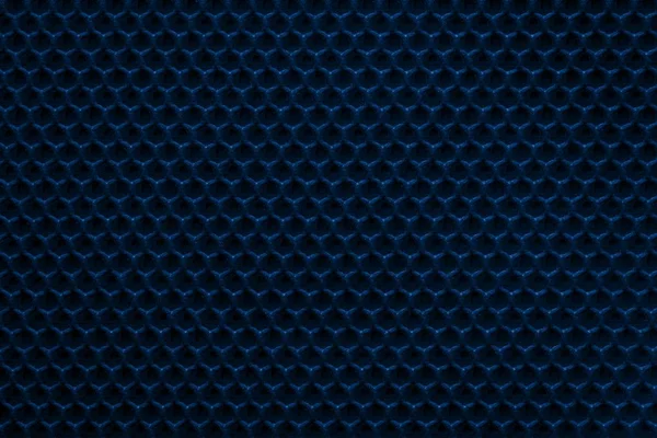 Uniform Corrugated Texture Synthetic Fabric Textile Material Dark Blue Color — Stock Photo, Image