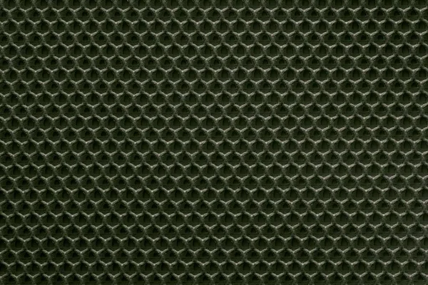 Uniform Corrugated Texture Synthetic Fabric Textile Material Dark Green Color — Stock Photo, Image