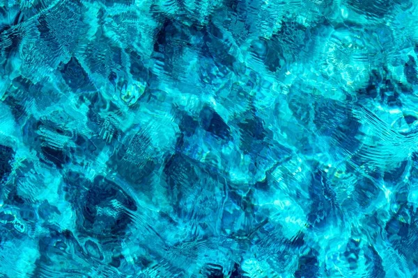 Abstracte Briljante Textuur Van Blauwe Water Met Rimpelingen Voor Een — Stockfoto