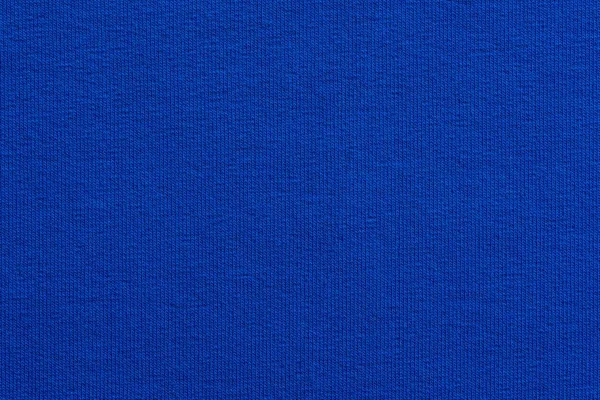Texture Knitted Fabric Textile Material Fashionable Blue Color Uniform Background — Stock Photo, Image