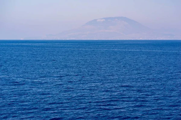 Panoramiczny Pejzaż Horyzont Morze Duża Otwarta Przestrzeń Dla Naturalnego Tła — Zdjęcie stockowe