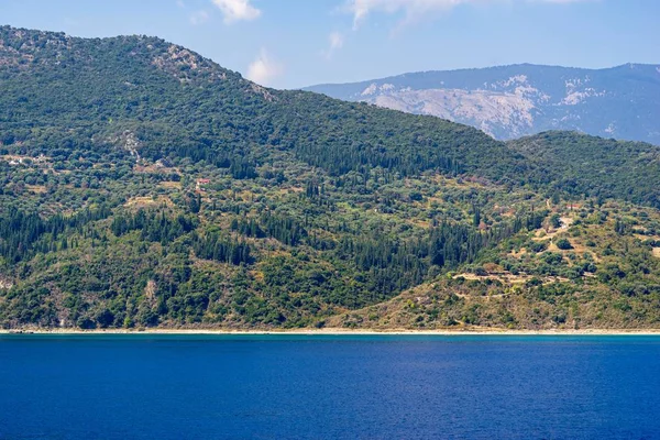 Panoramalandschaft Der Hügeligen Meeresküste Und Große Freiflächen Für Einen Natürlichen — Stockfoto